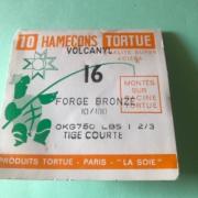 10 Hameçons Montés Sur Racine TORTUE - Taille 12, Fil 16/100, Bronze Forgé - Pêche Eau Douce