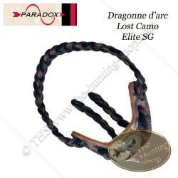 PARADOX Dragonne d'arc tressée avec finition cuir  Lost Camo Elite SG