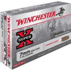 Cartouche Winchester / cal. 7mm Rem. Mag. - Super-X PP 11,3 g / 175 gr