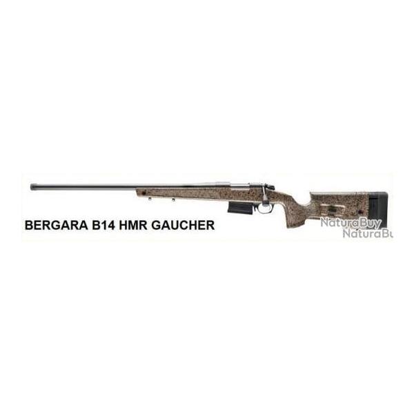 carabine  Bergara 14 HMR GAUCHER , canon 61cm lourd filet, cal 308 winchester