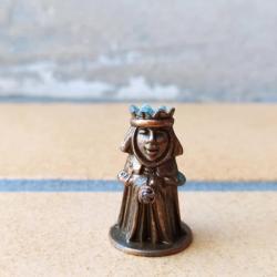 FIGURINE KINDER METAL REINE JEUX D ECHEC  METALLFIGURN