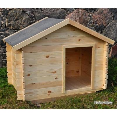 Niche En Bois Avec Terrasse Pour Grand Chien Zolia Falco