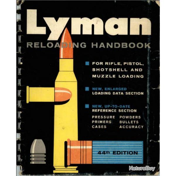 Lyman Reloading Handbook (la bible Americaine du rechargement)