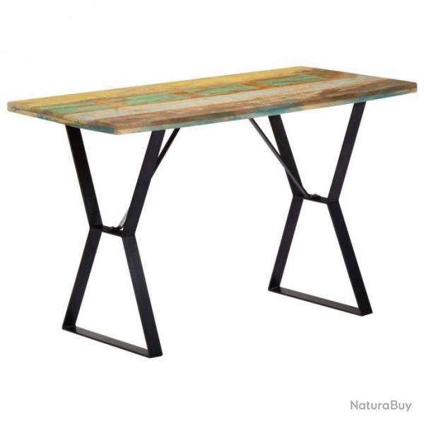 Table de salon salle  manger design 120 cm bois de rcupration massif 0902138