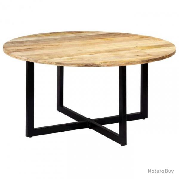 Table de salon salle  manger design 150x73 cm bois de manguier solide 0902155