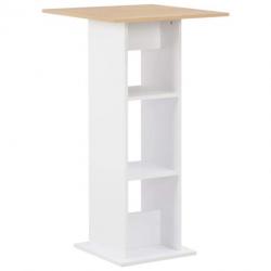 Table haute mange debout bar bistrot blanc 110 cm 0902059