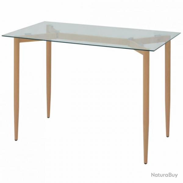 Table de salon salle  manger design 120 cm marron 0902130