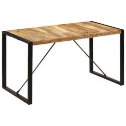 Table de salon salle à manger design 140 cm bois de manguier massif 0902146