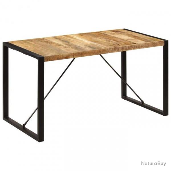 Table de salon salle  manger design 140 cm bois de manguier massif 0902146