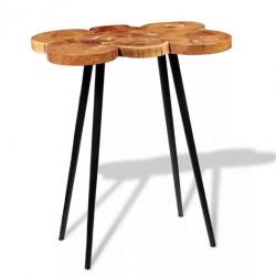 Table haute mange debout bar bistrot bois d'acacia massif 110 cm 0902063