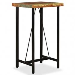 Table haute mange debout bar bistrot bois de récupération massif 107 cm 0902073