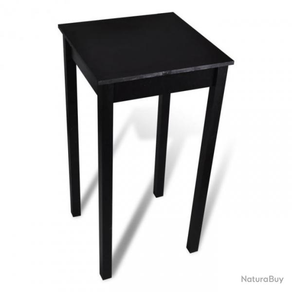 Table haute mange debout bar bistrot noir MDF 107 cm 0902116