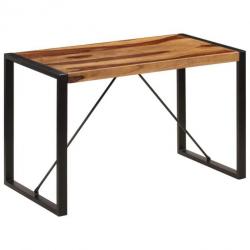 Table de salon salle à manger design 120 cm bois de sesham solide 0902135