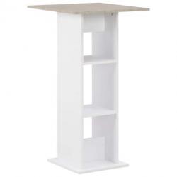 Table haute mange debout bar bistrot blanc 110 cm 0902060