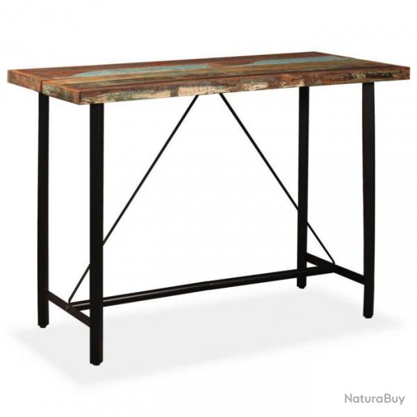 Table haute mange debout bar bistrot bois massif de rcupration 150 cm 0902084