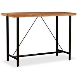 Table haute mange debout bar bistrot bois massif de sesham 150 cm 0902090