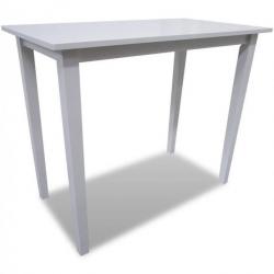 Table haute mange debout bar bistrot en bois blanc 0902101