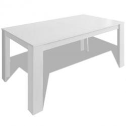 Table de salon salle à manger design 140 cm blanc 0902143