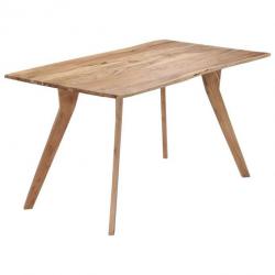 Table de salon salle à manger design 140 cm bois d'acacia massif 0902150