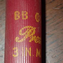Douille Fédéral en plastique Bordeaux écrit jaune "BB copper" - calibre 12 - chambré en 76mm