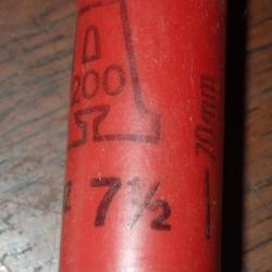 Douille Winchester en plastique rouge - calibre 12 - Trap 200 7,5 - chambre de 70 mm