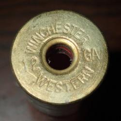 Douille Winchester en plastique rouge - calibre 12 - 1 5/8 N°4 - chambre de 76 mm