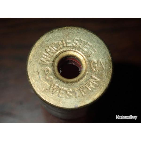 Douille Winchester en plastique rouge - calibre 12 - 1 5/8 N4 - chambre de 76 mm