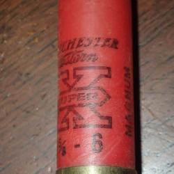 Douille Winchester en plastique rouge - calibre 12 - 1 5/8 N°6 - chambre de 76 mm