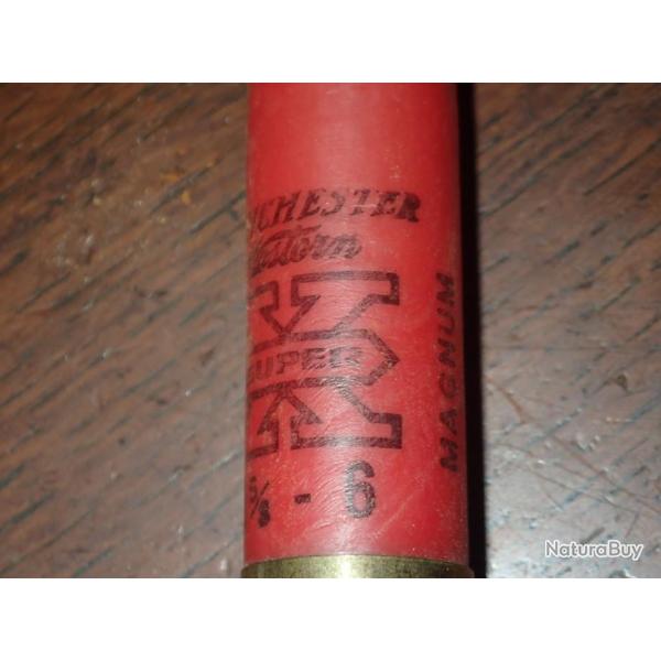 Douille Winchester en plastique rouge - calibre 12 - 1 5/8 N6 - chambre de 76 mm