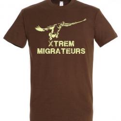Tee-shirt marron oie à la pose XTREM MIGRATEURS-S
