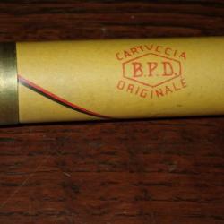 Douille BPD (Rome) en carton jaune - calibre 12 - chambre de 65 mm