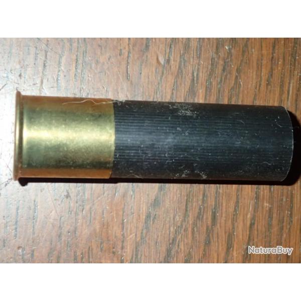 Douille cheddite en plastique noir neuve - culot long - calibre 12 - chambre de 70 mm