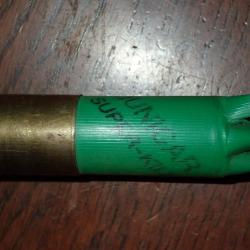Douille municar en plastique vert - super-kill N°4 - calibre 12 - chambre de 70 mm