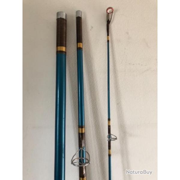 1 canne surf casting 3,60m tortue Pche ancien collection occasion dcoration