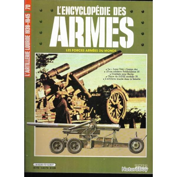 l'artillerie lourde 1939-1945 . encyclopdie des armes. atlas