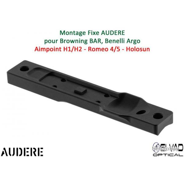 Montage Fixe AUDERE pour BAR, ARGO - base Micro H1/H2