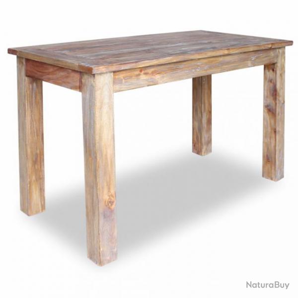 Table de salon salle  manger design Bois de rcupration 120 x 60 x 77 cm 0902178