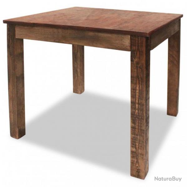 Table de salon salle  manger design Bois de rcupration massif 82x80x76 cm 0902189