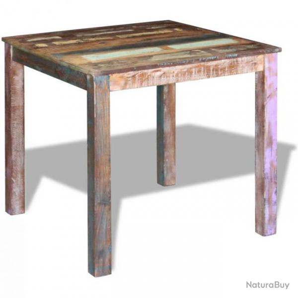 Table de salon salle  manger design Bois de rcupration massif 80x82x76 cm 0902188