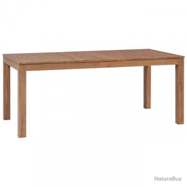 Table de salon salle  manger dner design bois de teck et finition naturelle 180 cm 0902226