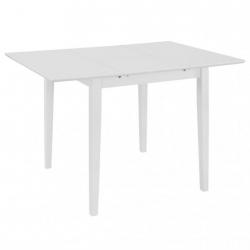 Table de salon salle à manger dîner design extensible blanc 80-120 cm mdf 0902259