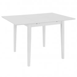 Table de salon salle à manger dîner design extensible blanc 80-120 cm mdf 0902259