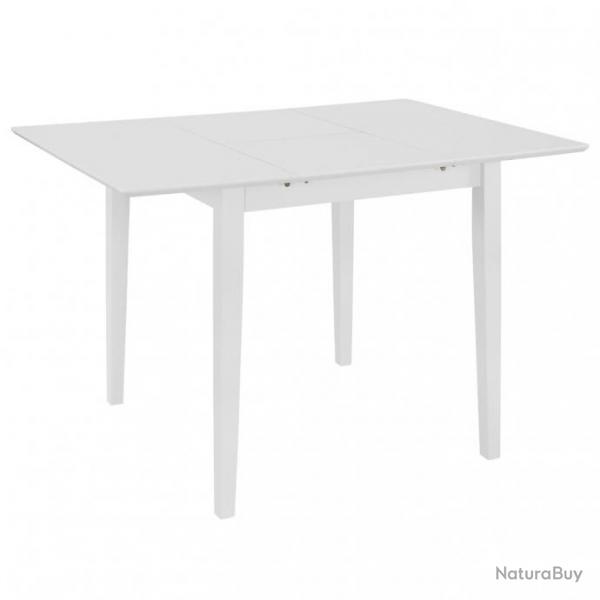 Table de salon salle  manger dner design extensible blanc 80-120 cm mdf 0902259