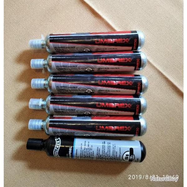 Lot de 6 Sparkletts CO2 80gr Walther et Umarex X