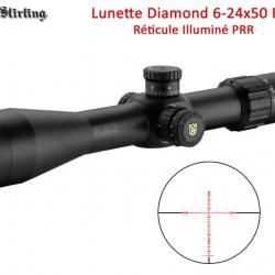 Lunette Nikko Stirling Diamond FFP 6-24x50 - Réticule PRR - 34 mm