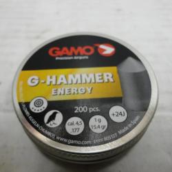 AXEL N2196- PLOMB GAMO " G - HAMMER ENERGY " CAL.4.5 BOITE DE 200 - NEUF!!!!