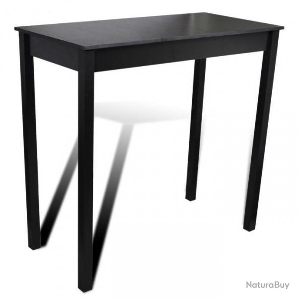 Table haute mange debout bar bistrot noir MDF 115 cm 0902115