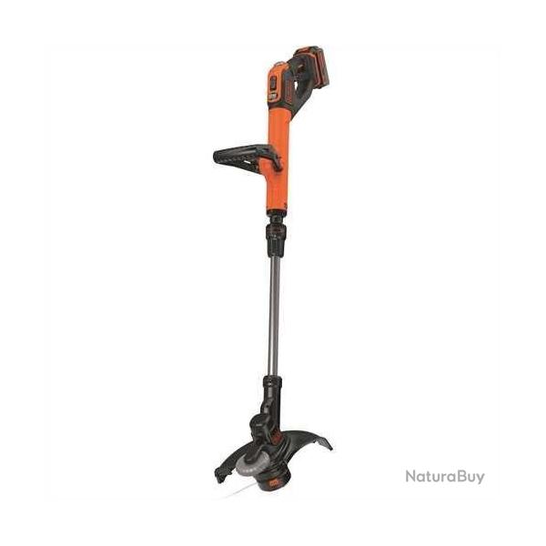 Black and Decker - Coupe-bordures sans fil 30 cm 18 V Li-Ion 4.0 Ah vitesse Eco-Turbo - STC1840EPC-Q