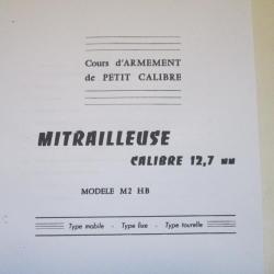 MANUEL SUR MITRAILLEUSE 12.7 MM  - NOTICE PDF
