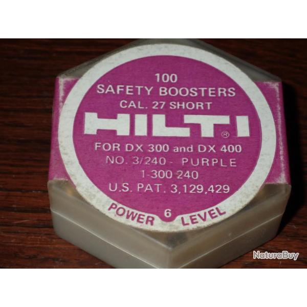 Boite de cartouche pour Hilti DX300 ou DX400 - Violet : Force 6 - Cal .27 short
